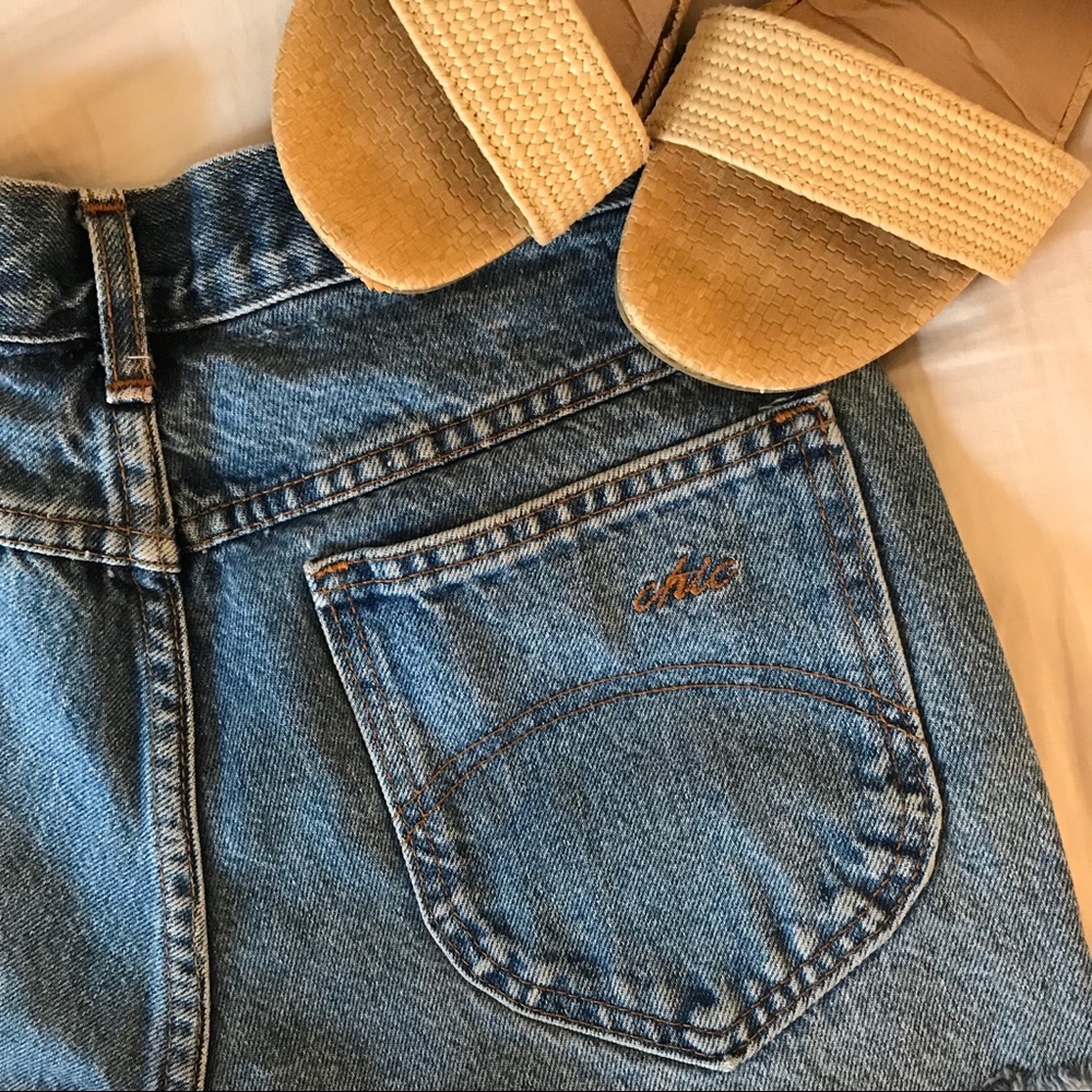 High Waisted Denim Shorts